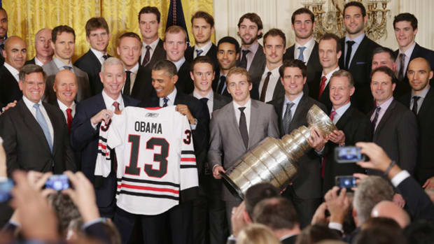 Blackhawks Take Stanley Cup to White House